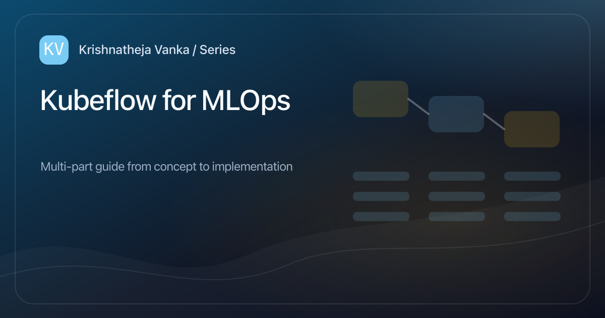 Kubeflow for MLOps