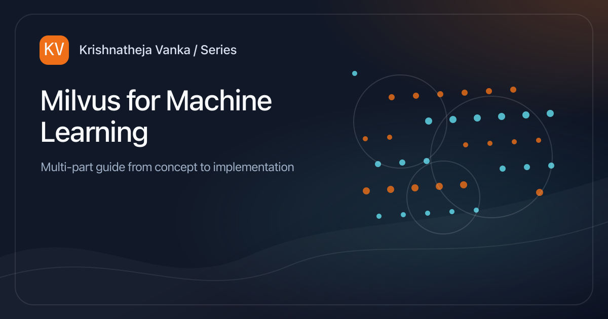 Milvus for Machine Learning
