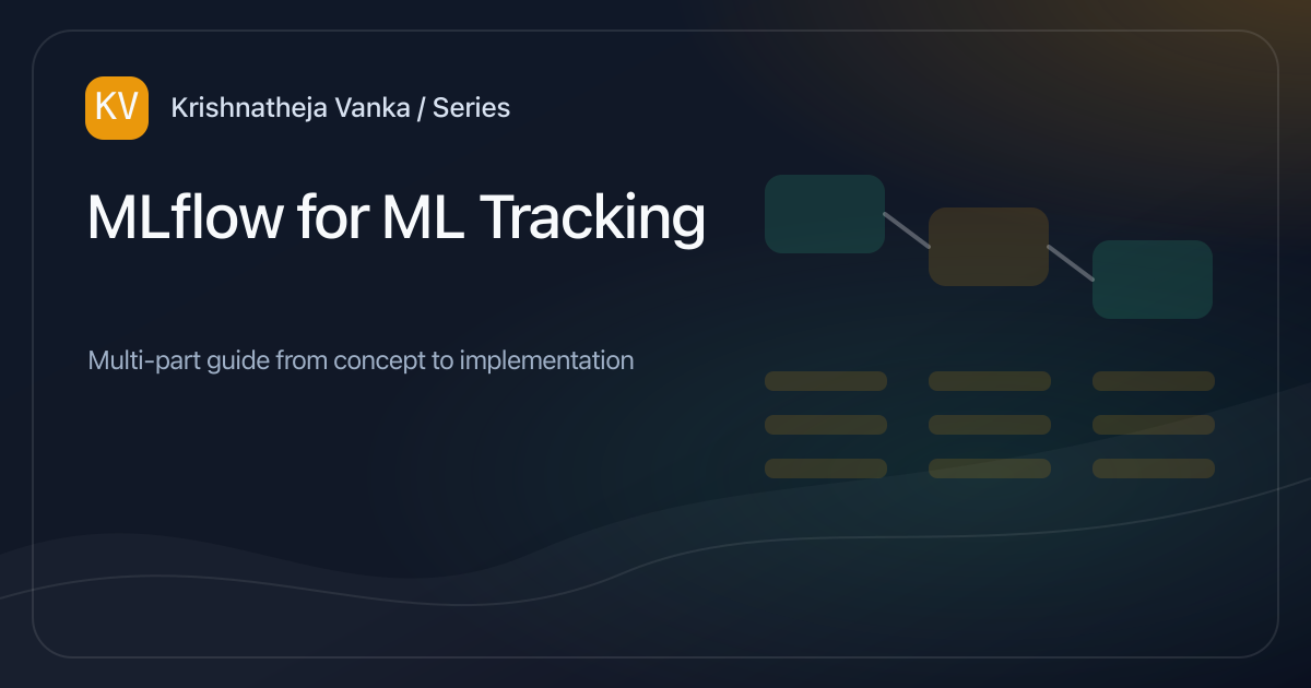 MLflow for ML Tracking