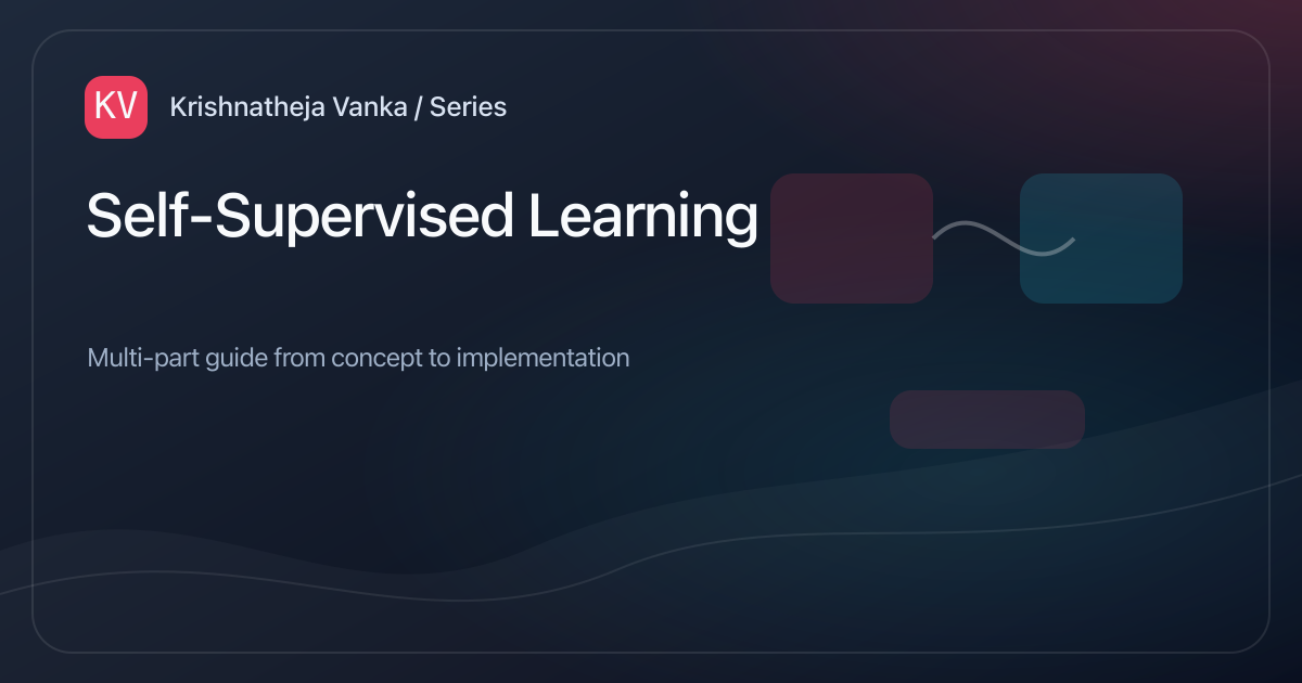 Self-Supervised Learning
